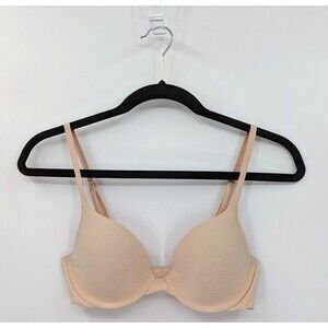 Victoria's Secret PINK Bra Women’s 32B Beige Campus Lightly Lined